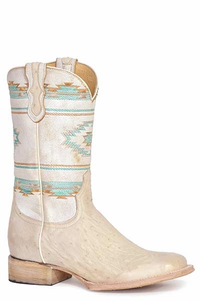 ROPER LADIES OPAL OSTRICH BOOTS STYLE 09-021-6500-8537 Cozy Lined youth trend