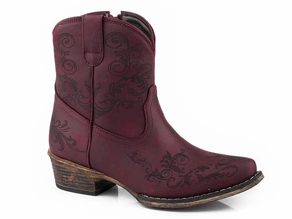 Square Toe Roper Ladies Short Stuff Shortie Boots Style 09-021-1567-1212