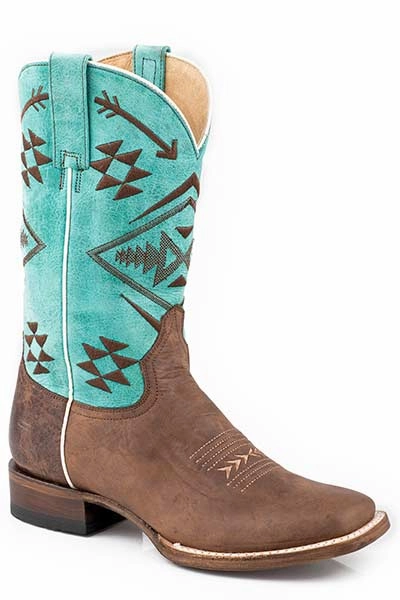 Roper Ladies Square Toe Ruby Boot Style 09-021-9201-1721 Boho Mood