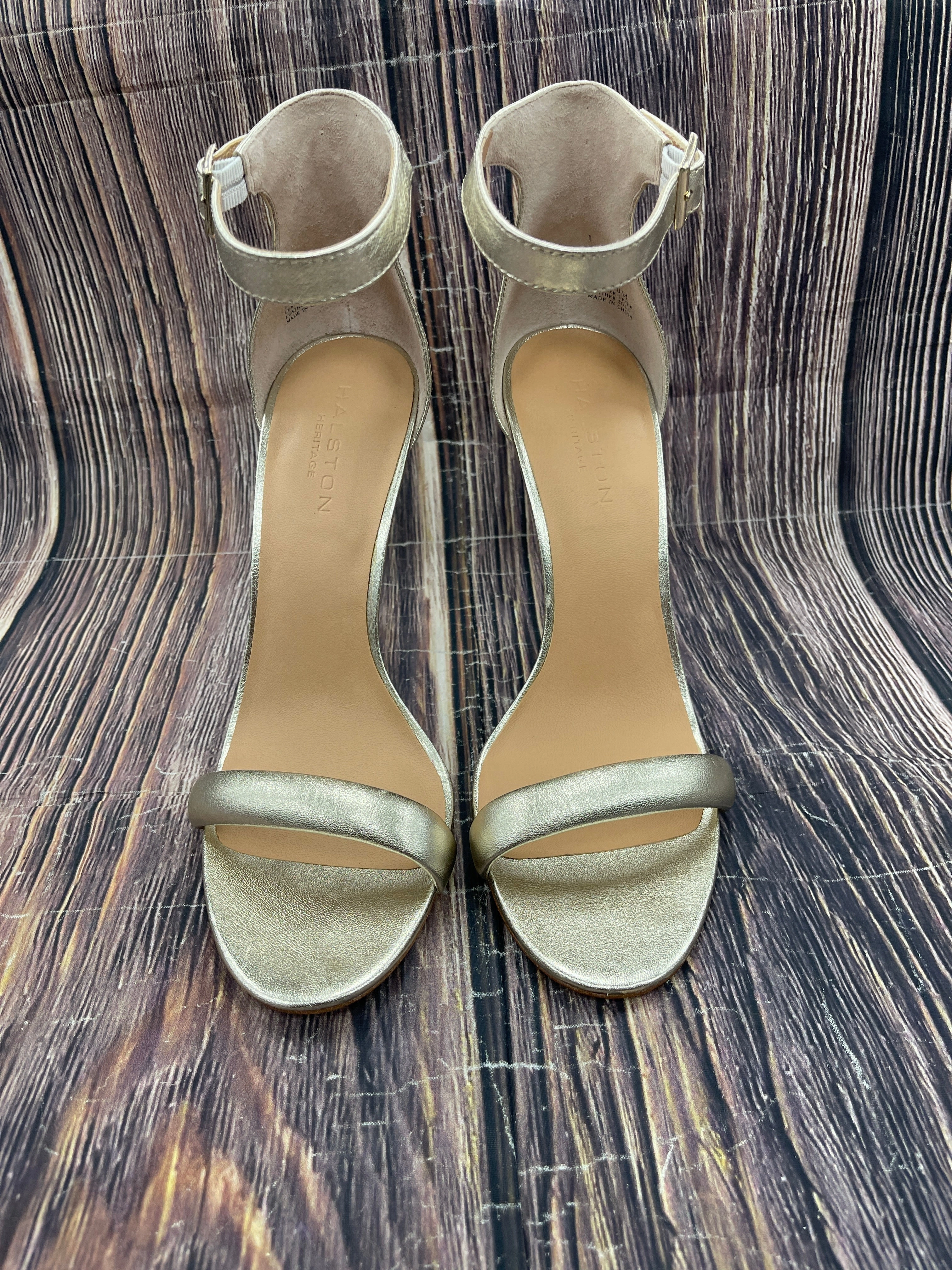 Shoes Heels Stiletto By Halston In Gold, Size: 10 anti static perforated