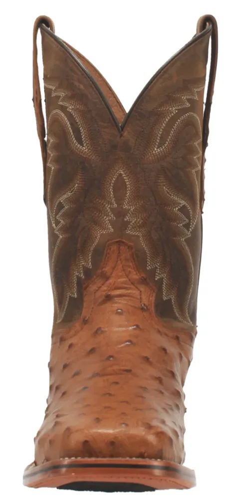 Silver Glow Day Wear Dan Post Alamosa Men's Ostrich Exotic Western Boots Style DP4874