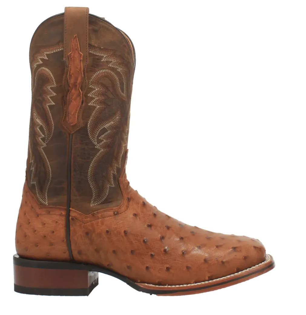 Shock Absorbing Adventure Journey Urban Utility Dan Post Alamosa Men's Ostrich Exotic Western Boots Style DP4874