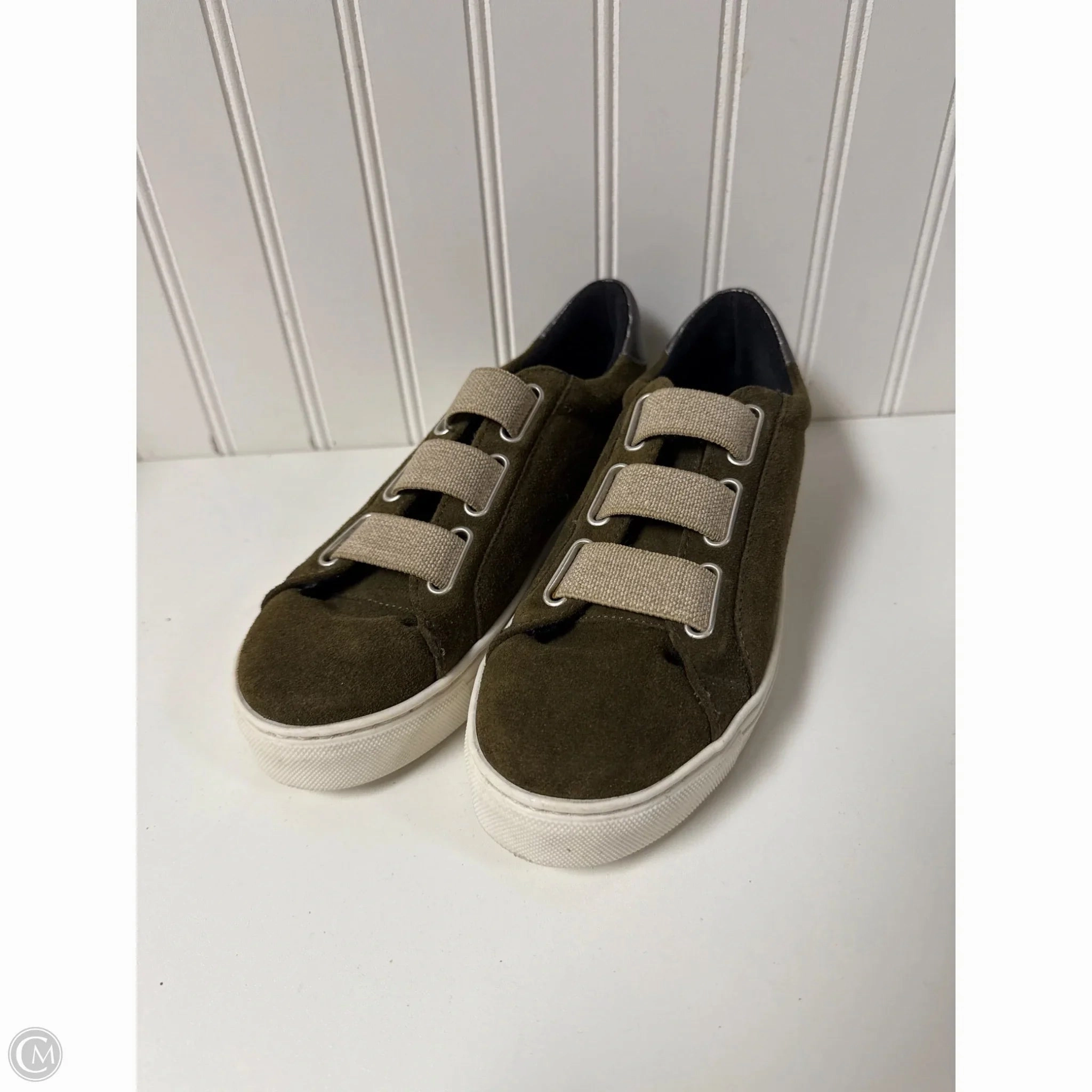 Shoes Sneakers By Clothes Mentor In Green, Size: 6.5 Anti Odor Fabric