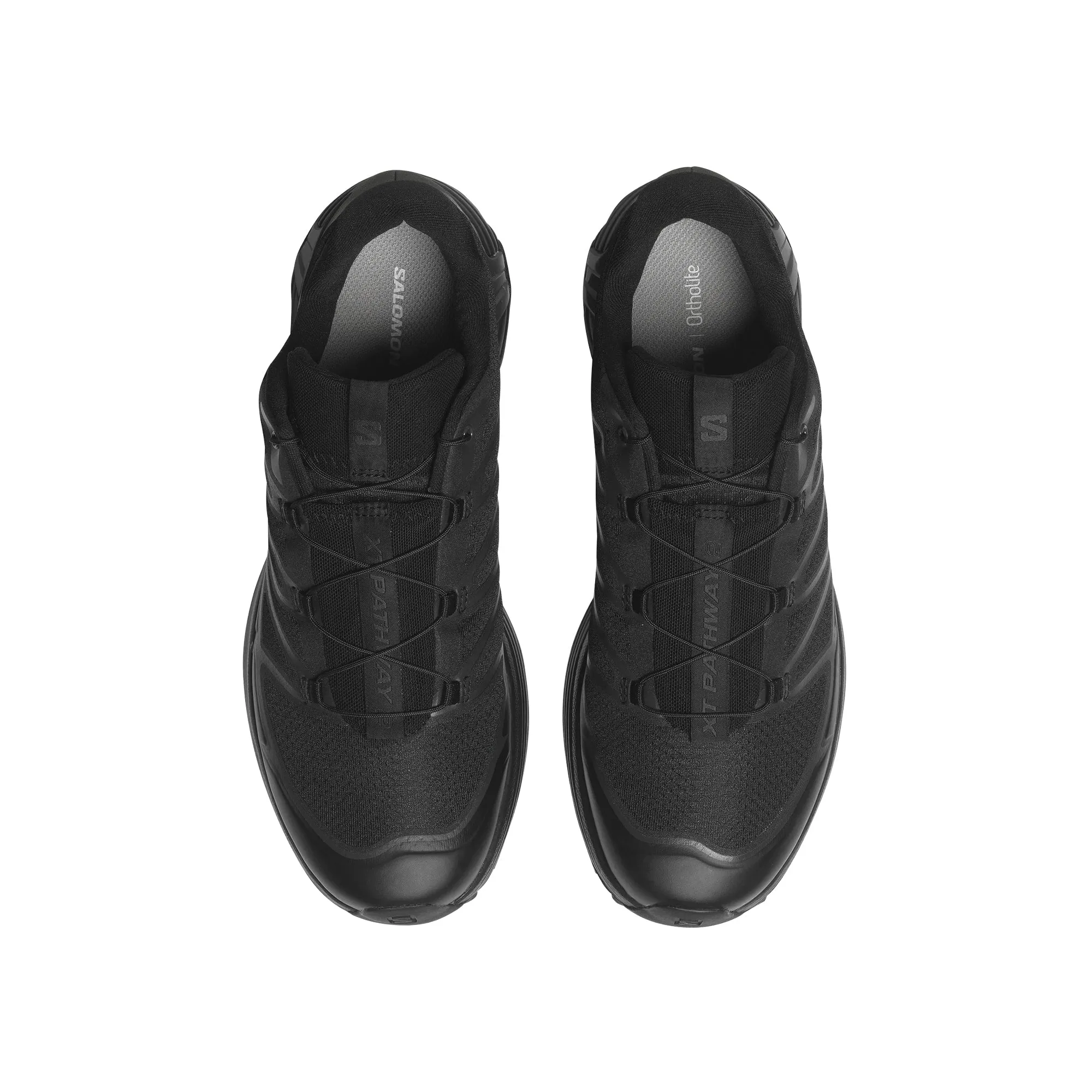 running in a baseball field area shoes Salomon Mens XT-Pathway 2 Shoes