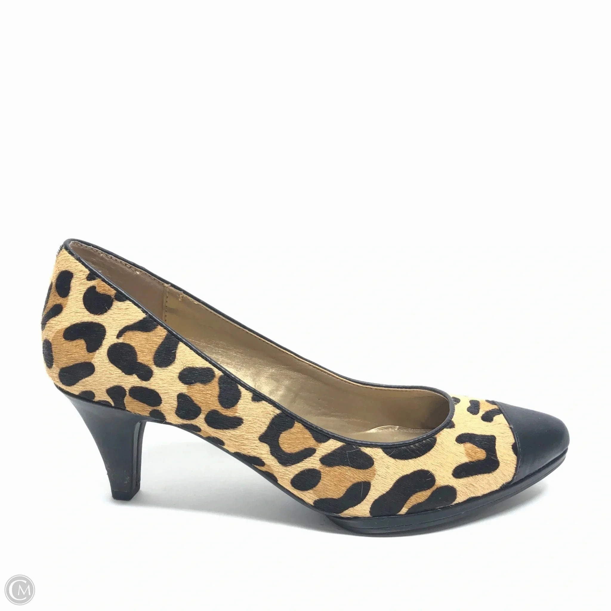 Romantic Wedding Shoes Shoes Heels Block By Me Too In Animal Print, Size: 9