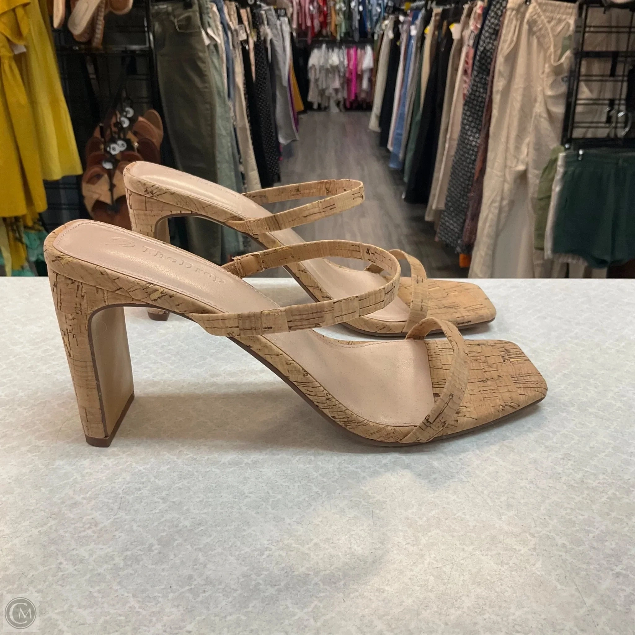 Modern Design Shoes Heels Block By Clothes Mentor In Brown, Size: 8