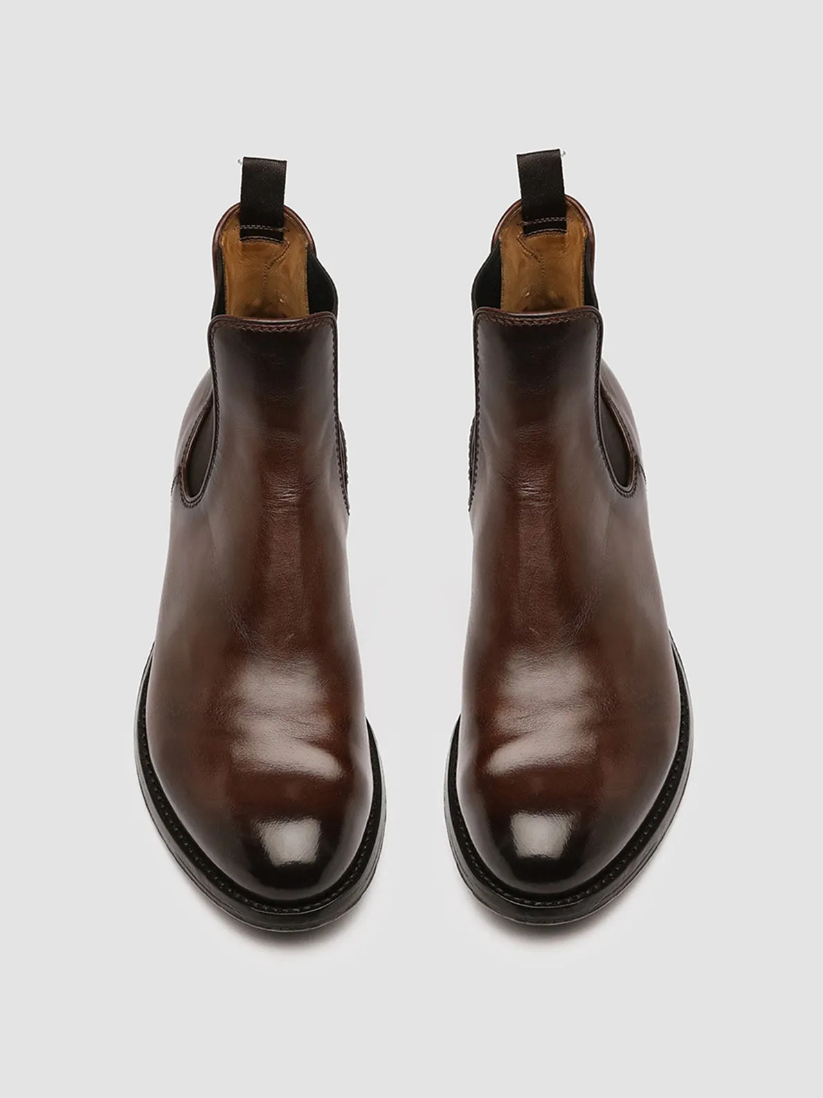 ANATOMIA 083 - Brown Leather Chelsea Boots Work Day
