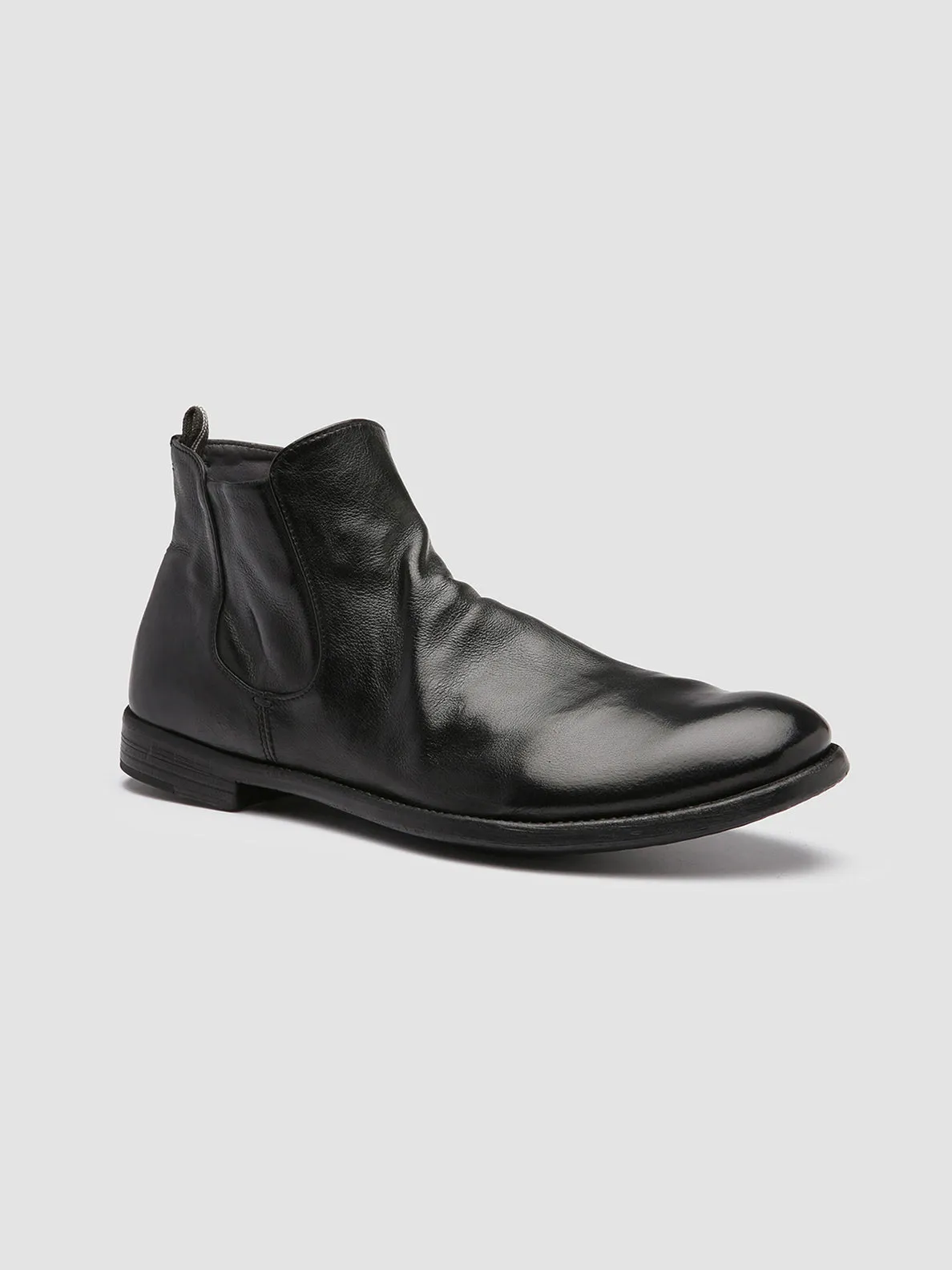 Smooth Texture ARC 514 - Black Leather Boots