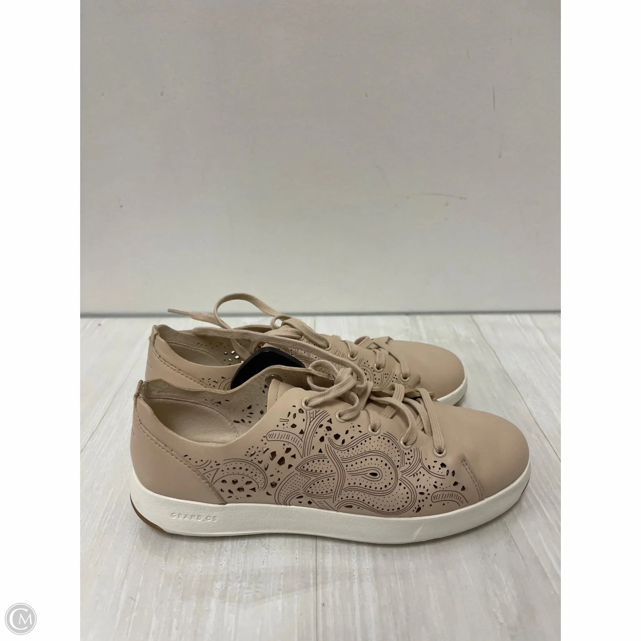 Shoes Sneakers By Cole-haan In Cream, Size: 7 Knit Fabric Design