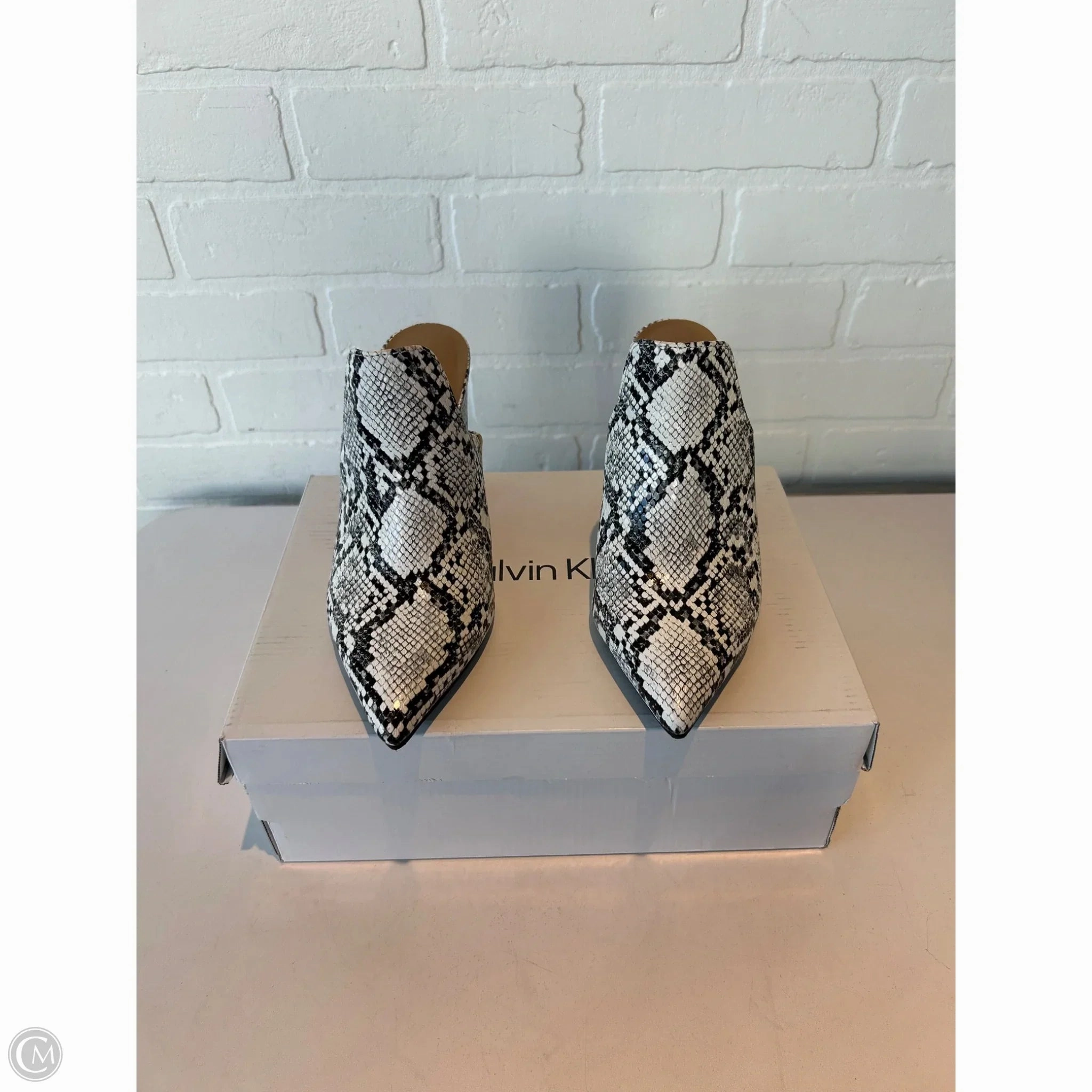 Evening Heels Shoes Heels Block By wild pair In Black & White, Size: 7