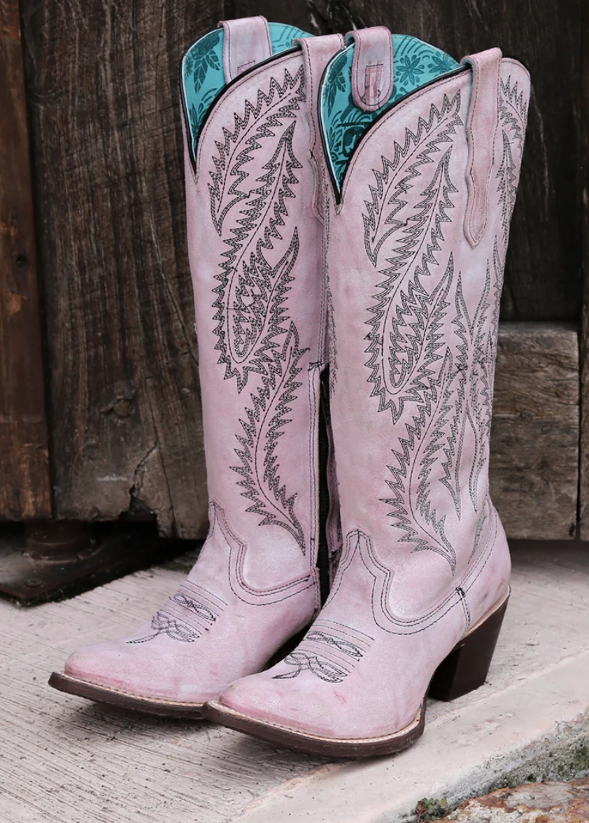 Ski Lodge CORRAL LADIES ROSE TALL SNIP TOE BOOTS STYLE E1447