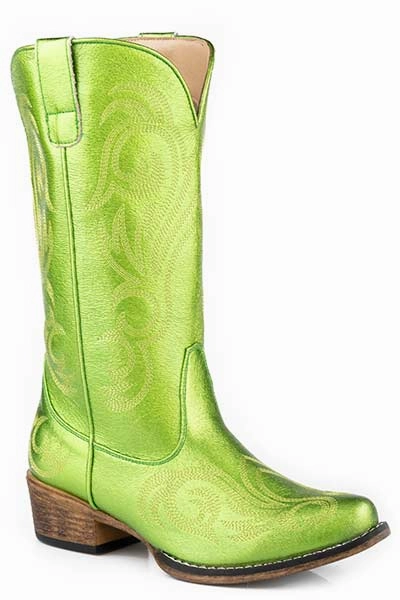 Roper Ladies Riley Metallic Snip Toe Boots Style 09-021-1566-3246 Outdoor Ready