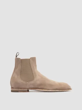 SOLITUDE 004 - Beige Suede Chelsea Boots Easy Pairing