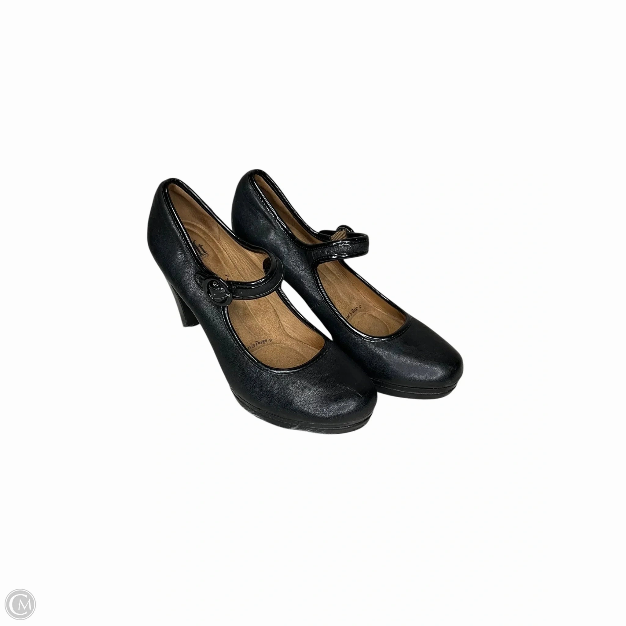 Open Heel Shoes elegant design Shoes Heels Block By Sofft In Black, Size: 8.5