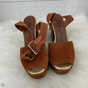 Shoes Heels Block By Free People In Orange, Size: 6 Durable Upper