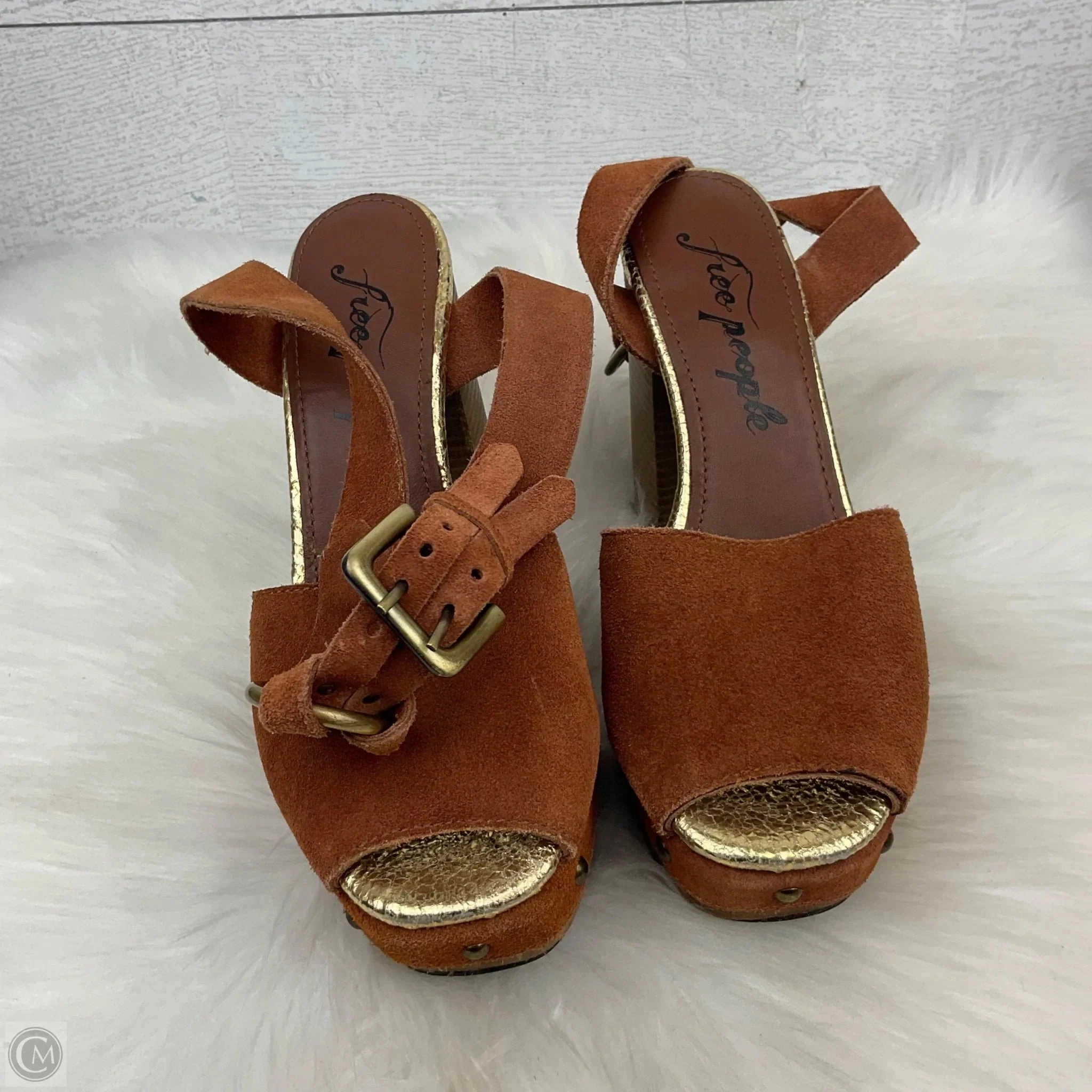 Shoes Heels Block By Free People In Orange, Size: 6 Durable Upper