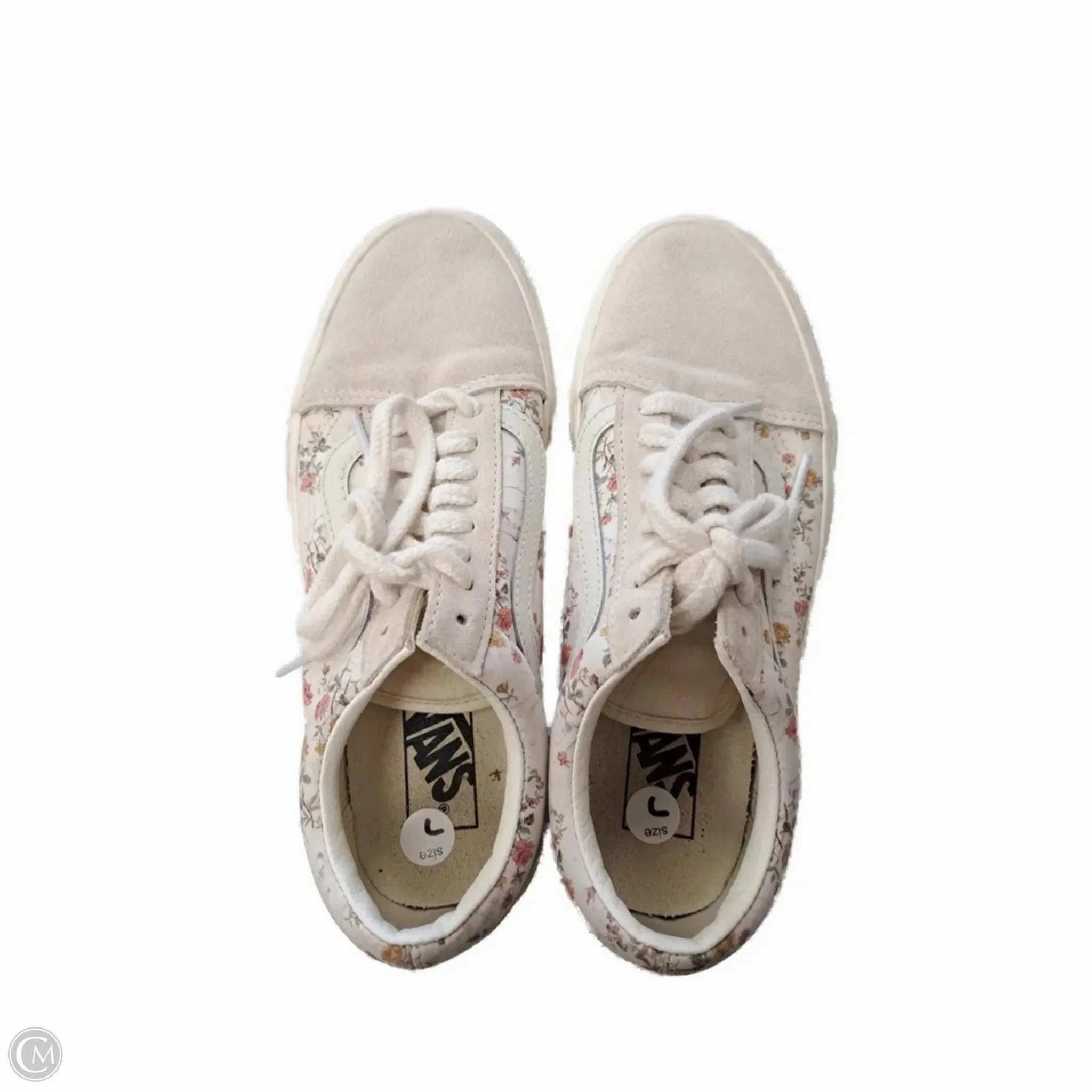 Shoes Sneakers By Vans In Floral Print, Size: 7 Timeless traction Heel Clip