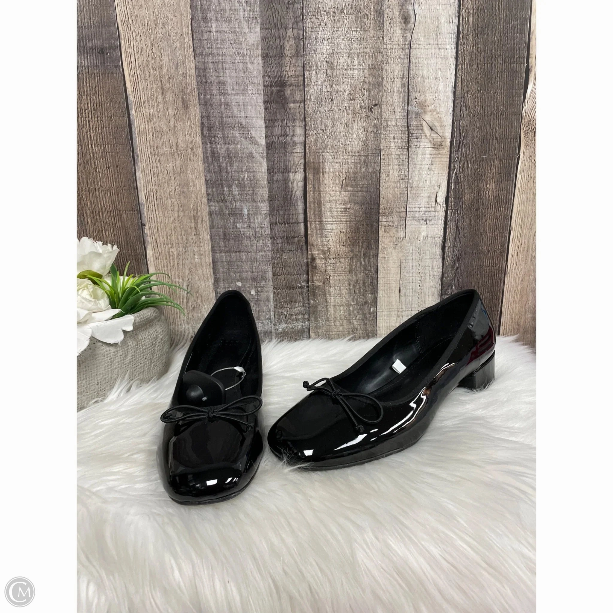 Shoes Heels Block By A New Day In Black, Size: 9 Good Grip Gold High Heels