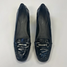 Low Top Shoes Heels Block By Aerosoles In Black, Size: 11