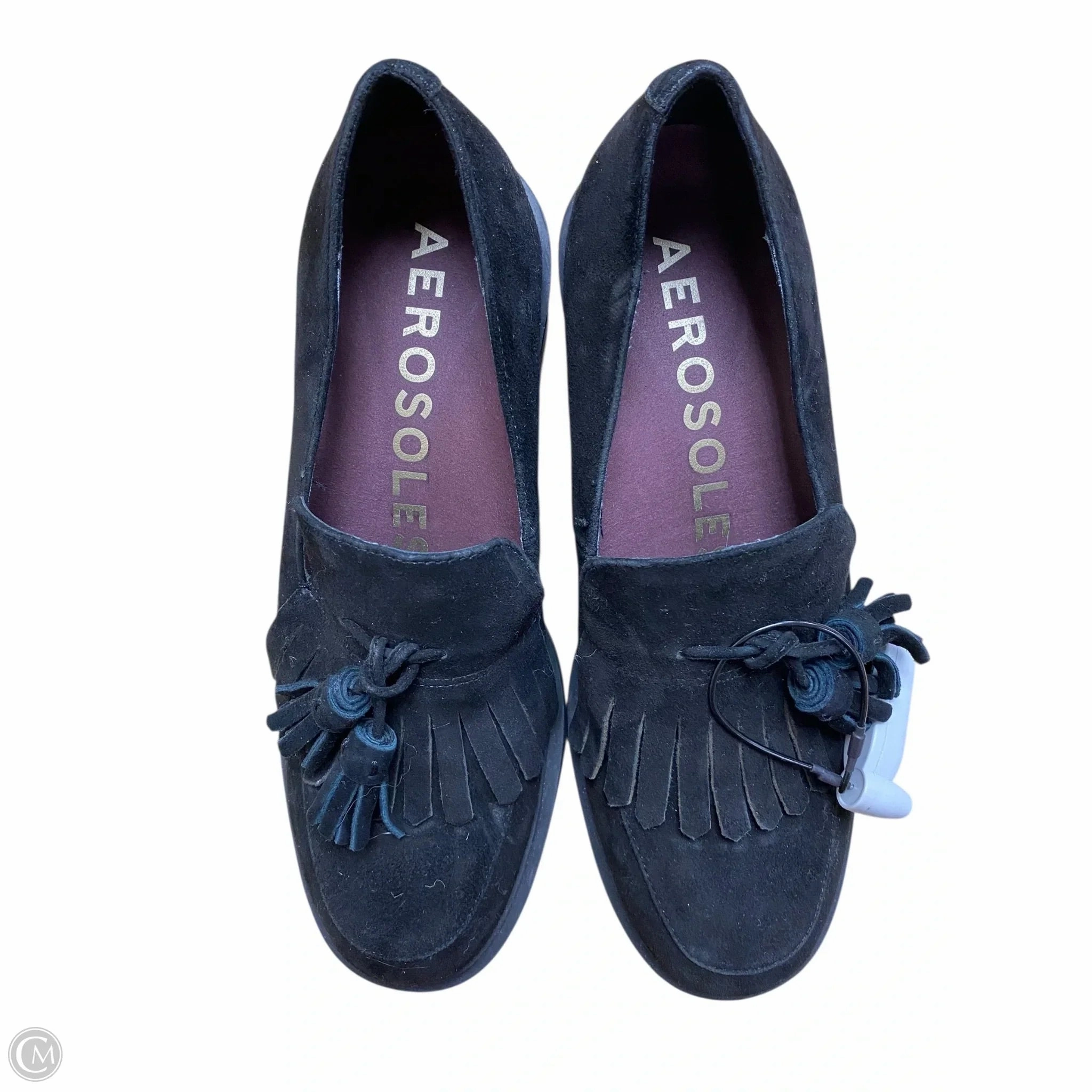 platform Shoes Heels Block By Aerosoles In Black, Size: 7.5