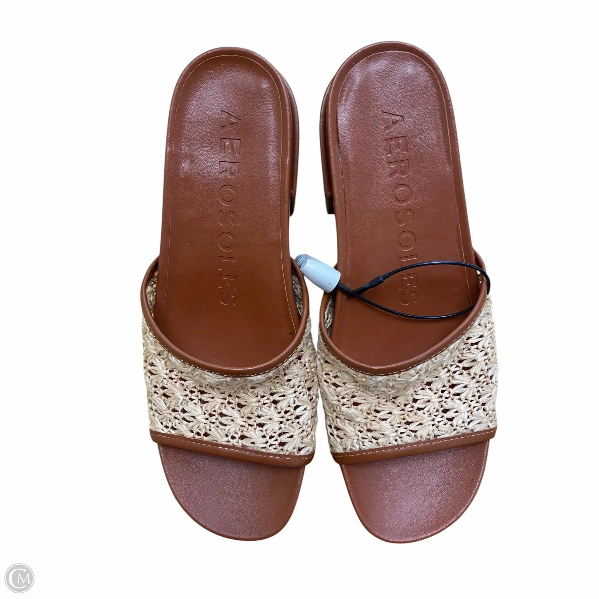 Fall Fashion Pumps Shoes Heels Block By Aerosoles In Brown, Size: 8