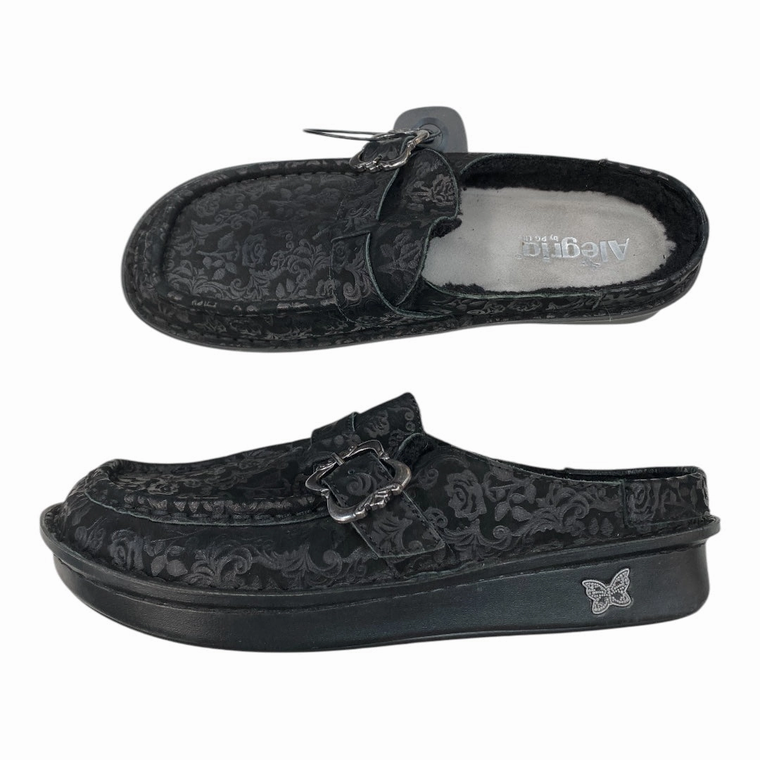 SHOES HEELS BLOCK by ALEGRIA In BLACK, Size: 9.5 Comfort Fit