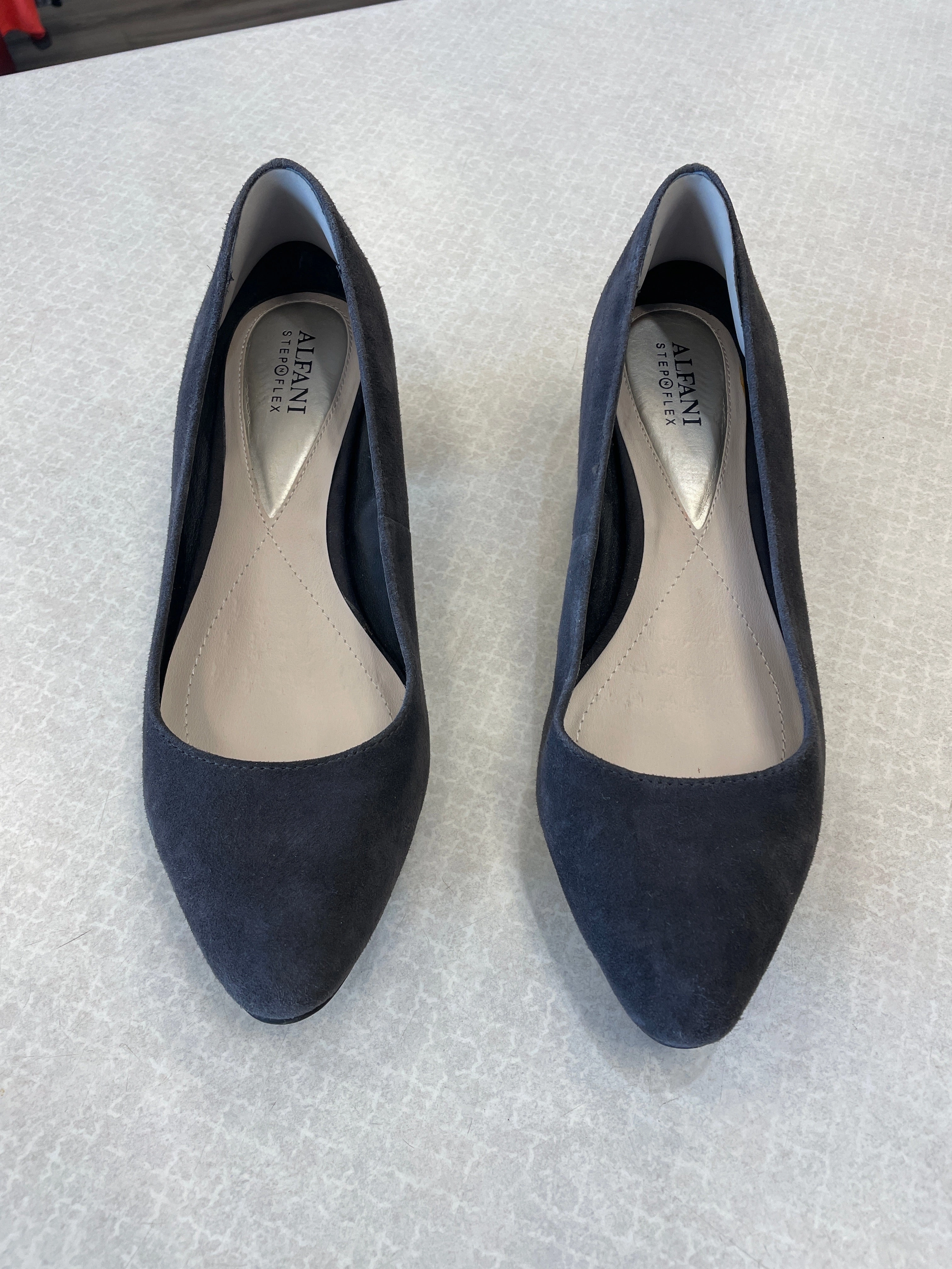 Shoes Heels Block By Alfani In Grey, Size: 7 Dress Pumps Evening Heels