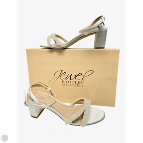 Good Traction Fashion Trends Shoes Heels Block By Badgley Mischka In Ivory, Size: 7.5