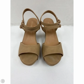 Lightweight Shoes Heels Block By Bamboo In Tan, Size: 7.5