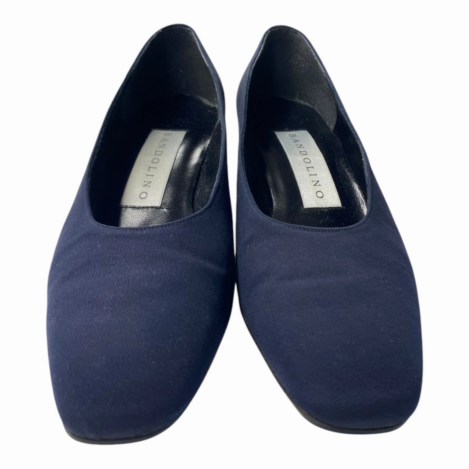 hypoallergenic Shoes Heels Block By Bandolino In Navy, Size:9