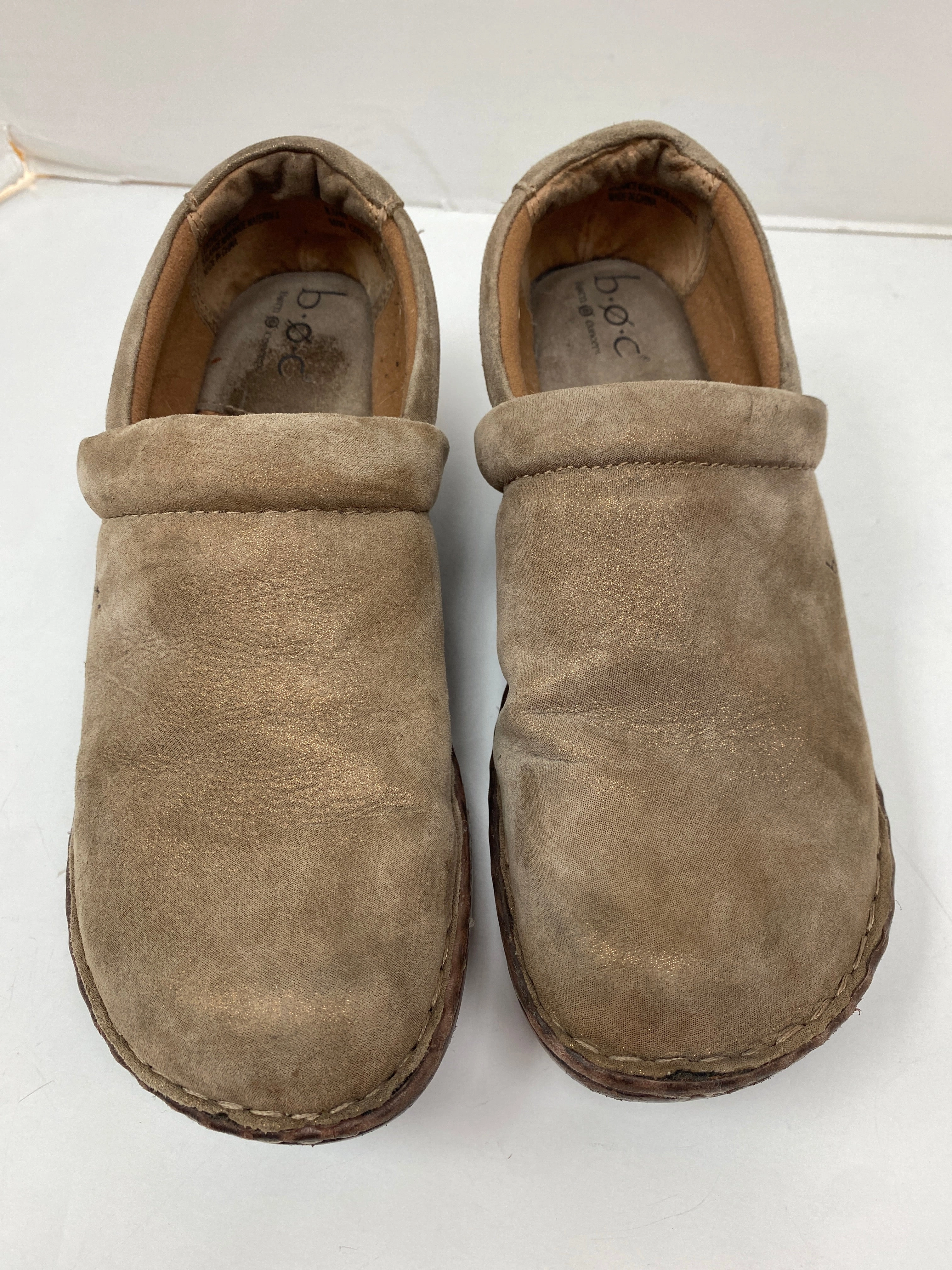 Shoes Heels Block By Boc In Taupe, Size: 8.5 Comfortable to walk Floral Design Heels