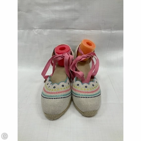 Shockproof Cushioned Sole Shoes Heels Block By Boden In Beige, Size: 10