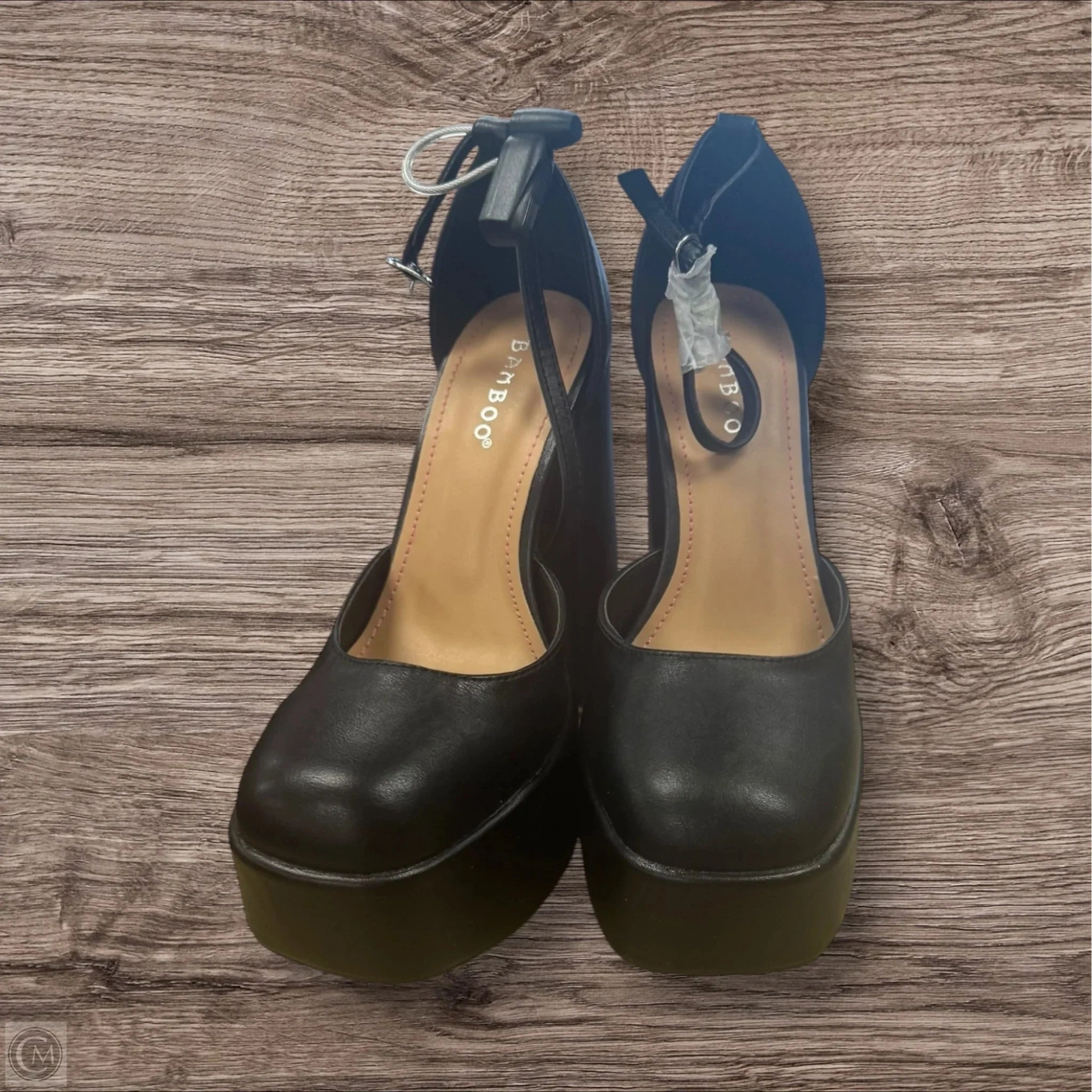 Shoes Heels Block By Boohoo Boutique In Black, Size: 7.5 Wedge Wedding Shoes