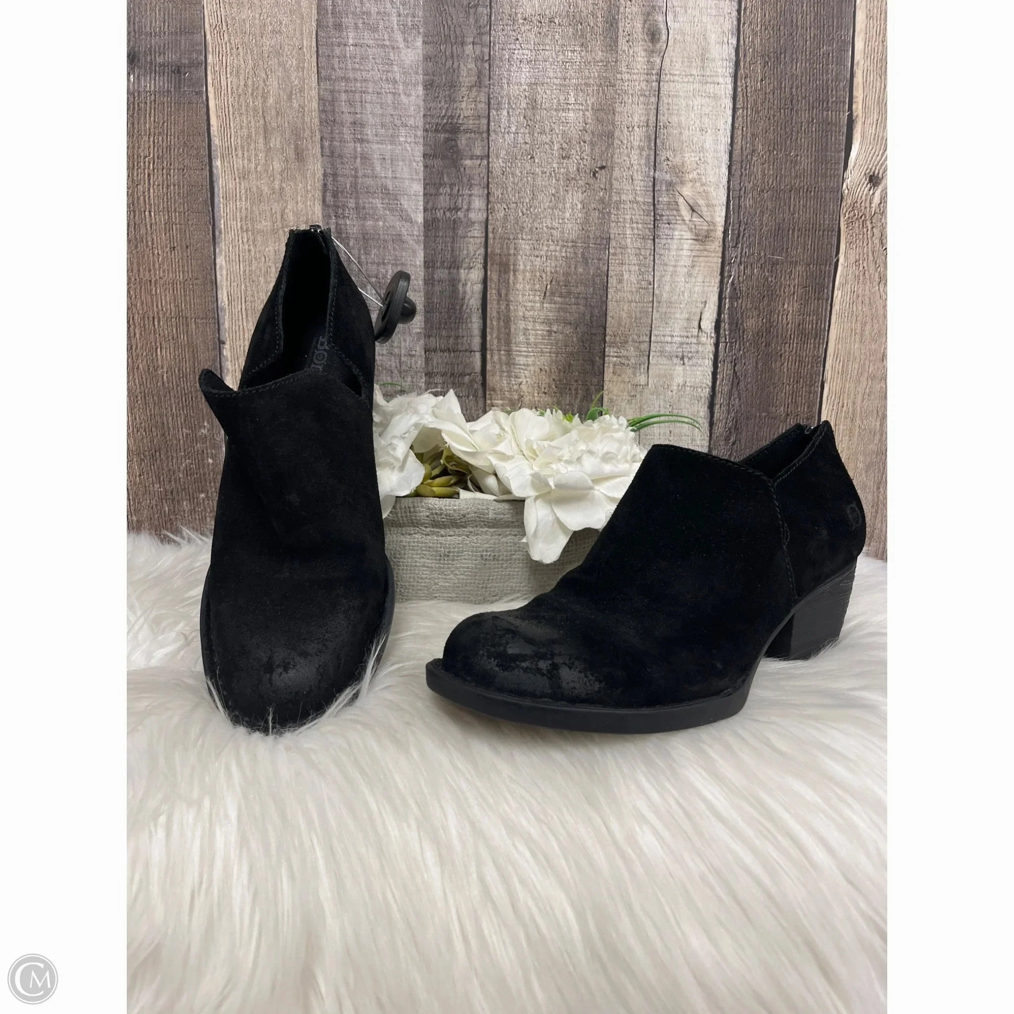 Wide Fit Heels Shoes Heels Block By Born In Black, Size: 8