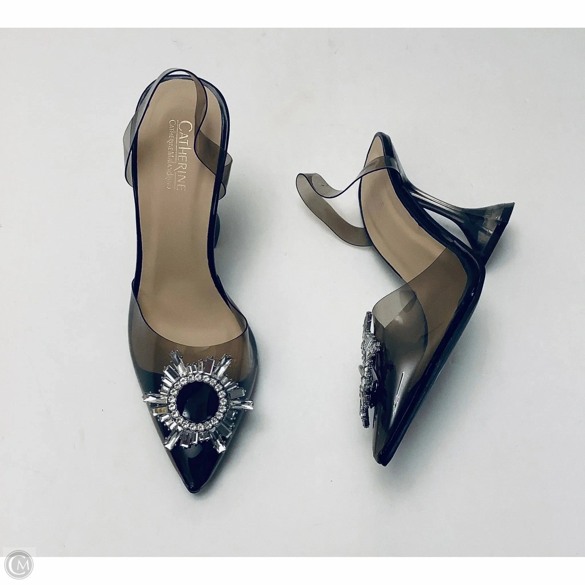 Shoes Heels Block By Catherine Malandrino In Black, Size: 7.5 Floral Stilettos