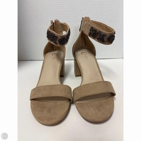 Shoes Heels Block By Cato In Tan, Size: 7 Pointed Toe Shoes Romantic Heels