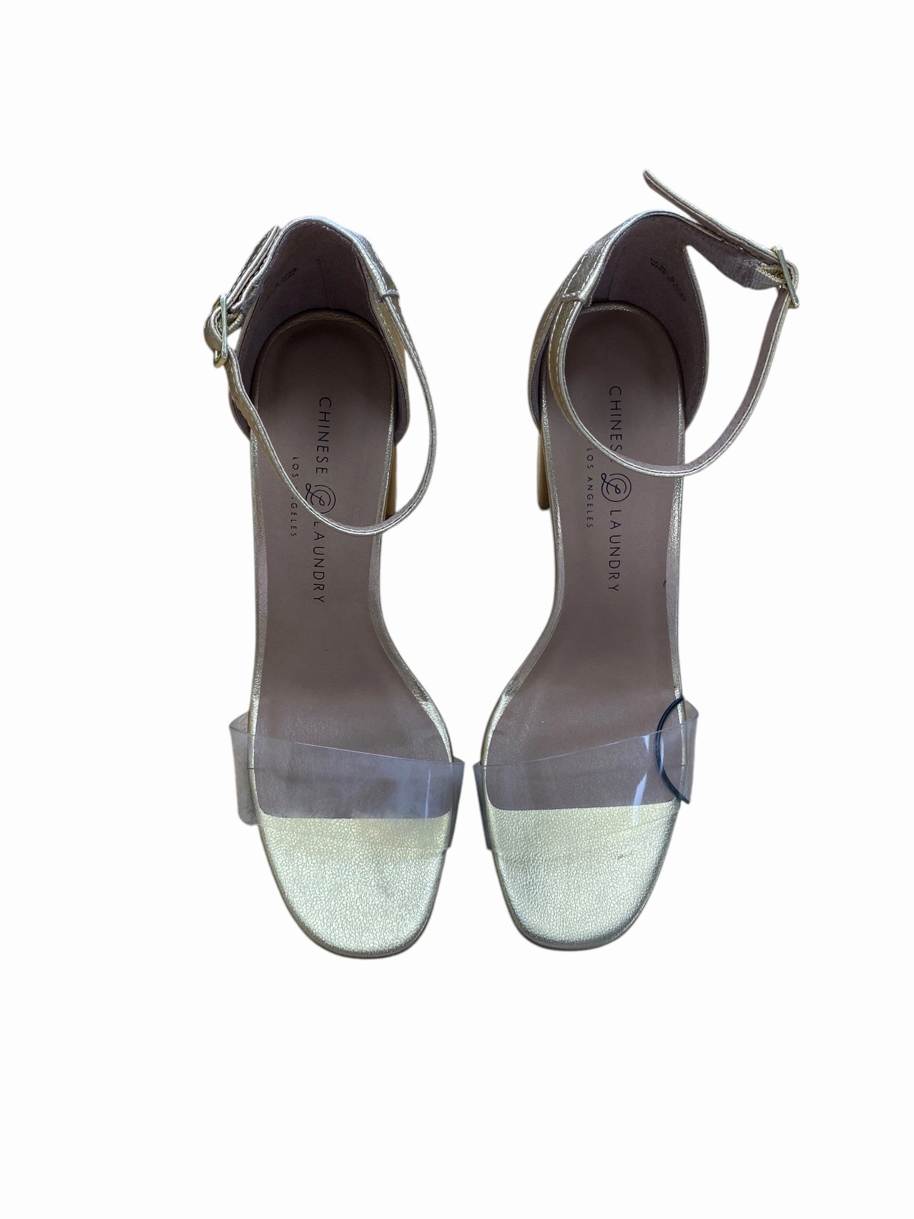 Shoes Heels Block By Chinese Laundry In Gold, Size: 8.5 Fashion Trends Pointed Sandals