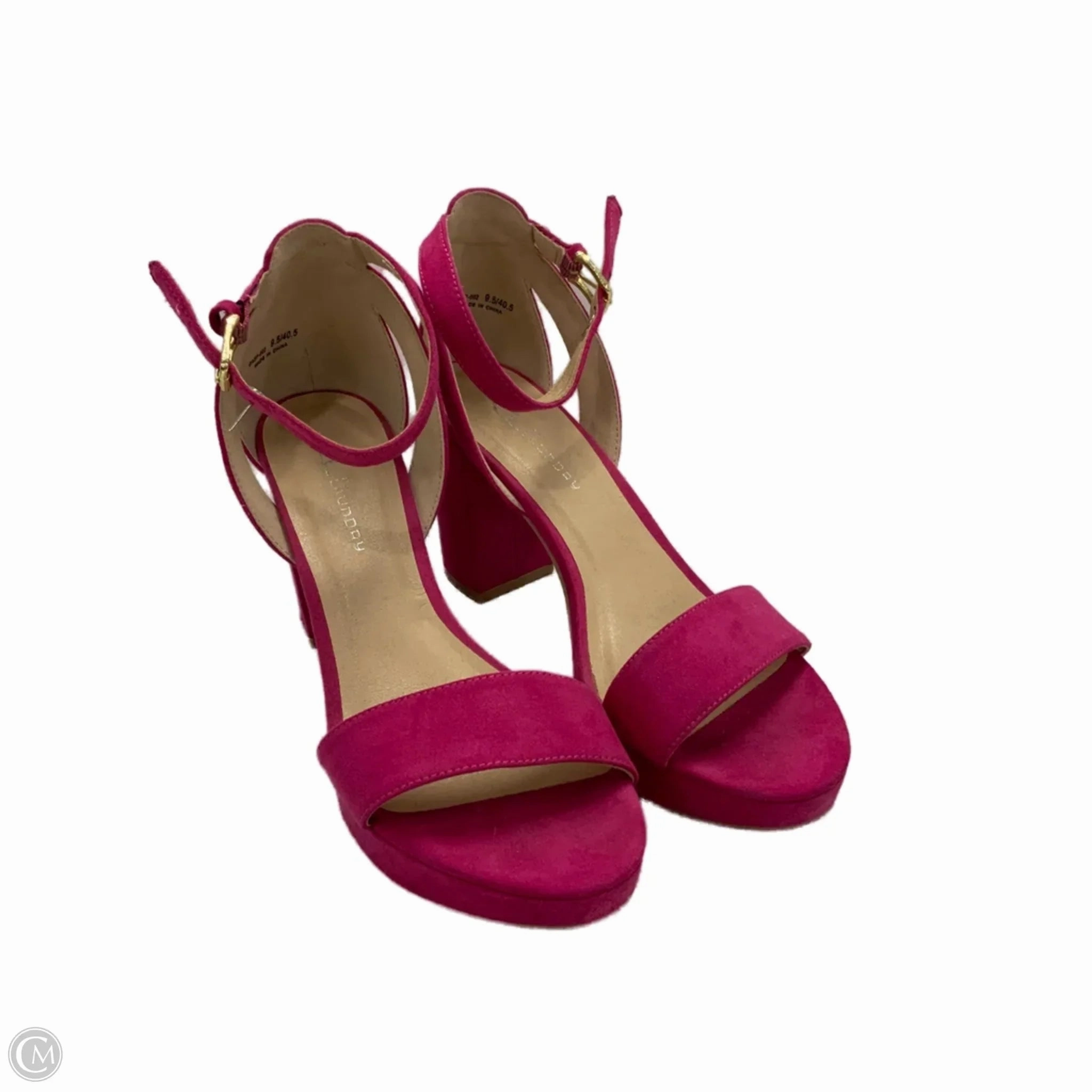 Shoes Heels Block By Chinese Laundry In Pink, Size: 9.5 Causal Booties Chic Heeled Booties