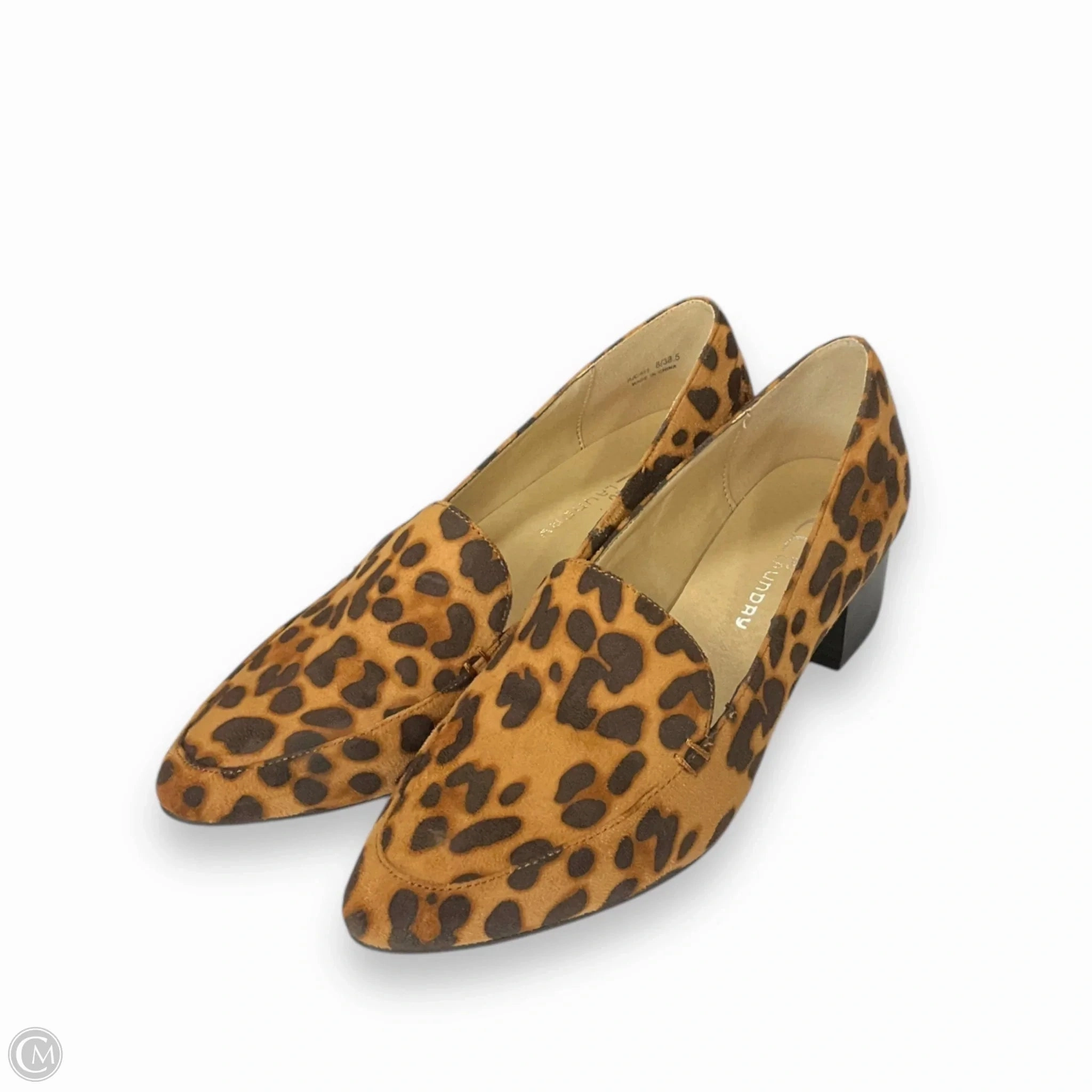 Shoes Heels Block By Cl By Chinese Laundry In Animal Print, Size: 8 Dressy Footwear Easy Slip On