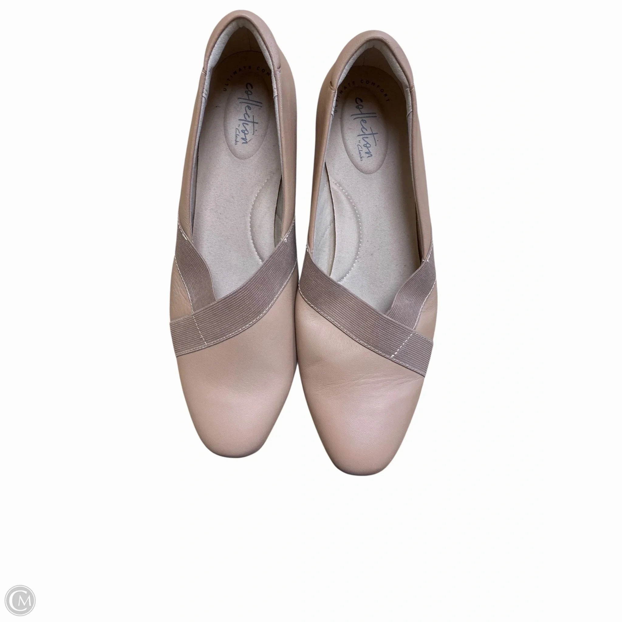 Floral Design Heels Shoes Heels Block By Clarks In Brown, Size: 11