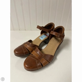 Shoes Heels Block By Clarks In Brown, Size: 8.5 Classy Heels