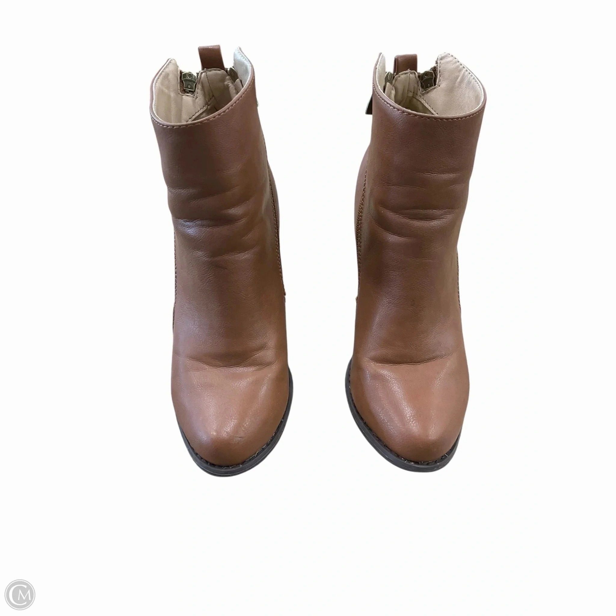 Luxe Wedding Footwear Shoes Heels Block By Clothes Mentor In Brown, Size: 10