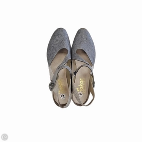 Shoes Heels Block By Clothes Mentor In Grey, Size: 9.5 Slip-On Pumps Comfortable Collar