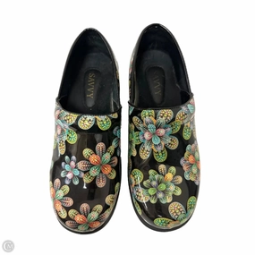 Fall Footwear Strappy Shoes Heels Block By Clothes Mentor In Multi-colored, Size: 9