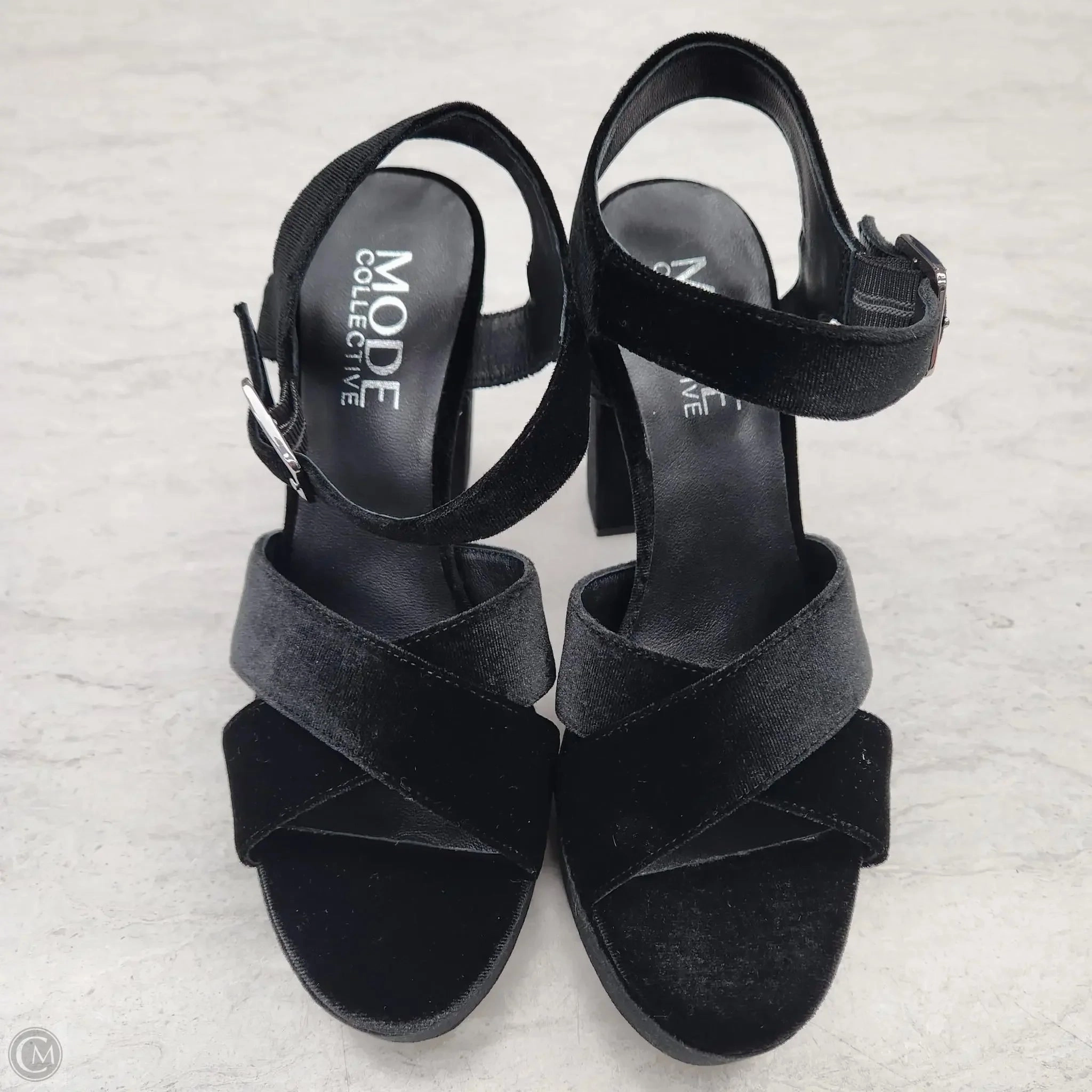 Shoes Heels Block By Clothes Mentor In Ombre Print, Size: 7.5 Non Slip