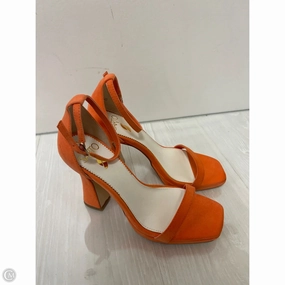 Shoes Heels Block By Clothes Mentor In Orange, Size: 6.5 Casual Pumps