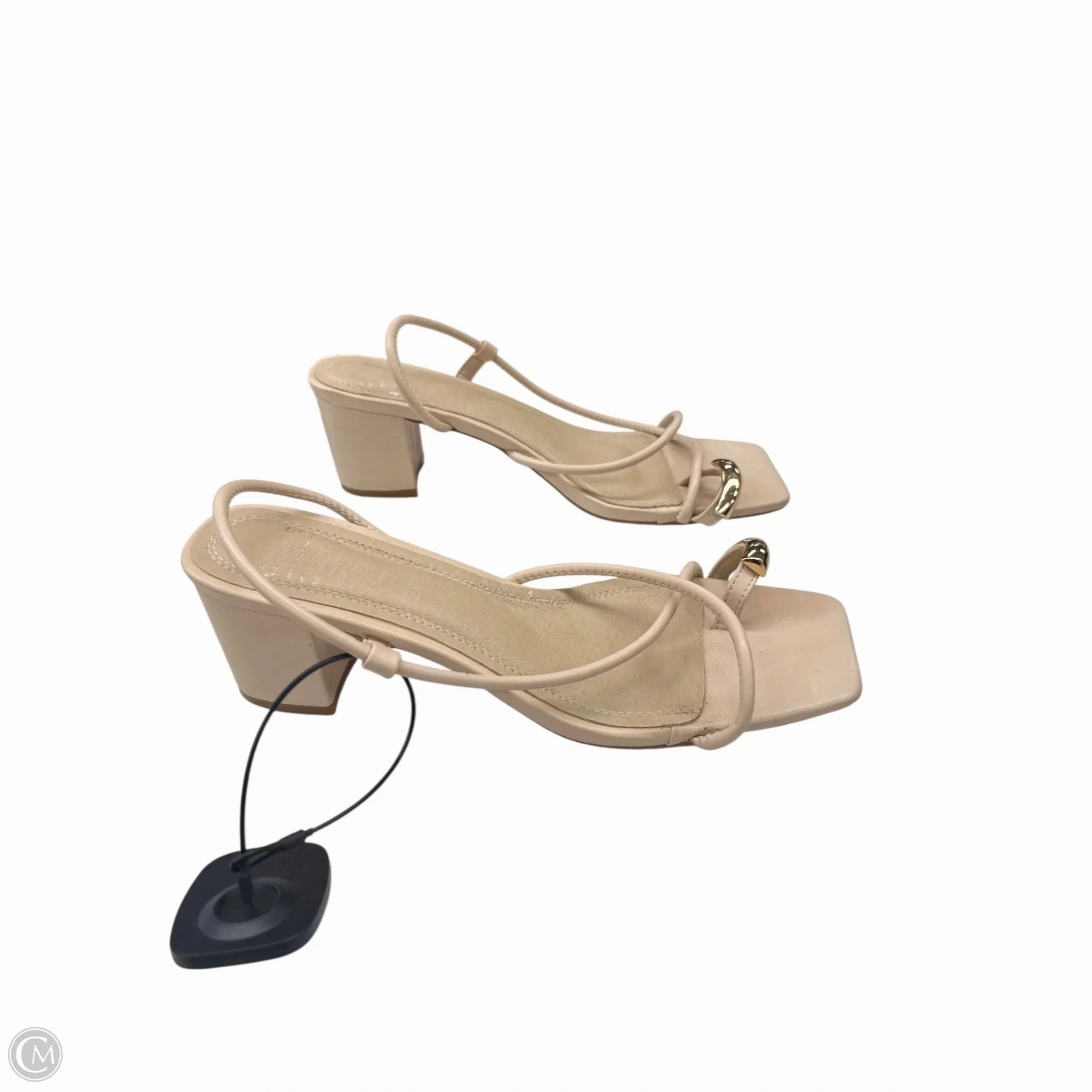 Low Top Style Shoes Heels Block By Clothes Mentor In Pink, Size: 7.5