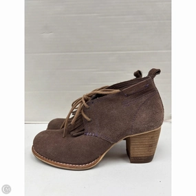 Shoes Heels Block By Clothes Mentor In Taupe, Size: 7 Padded collar platform sandals