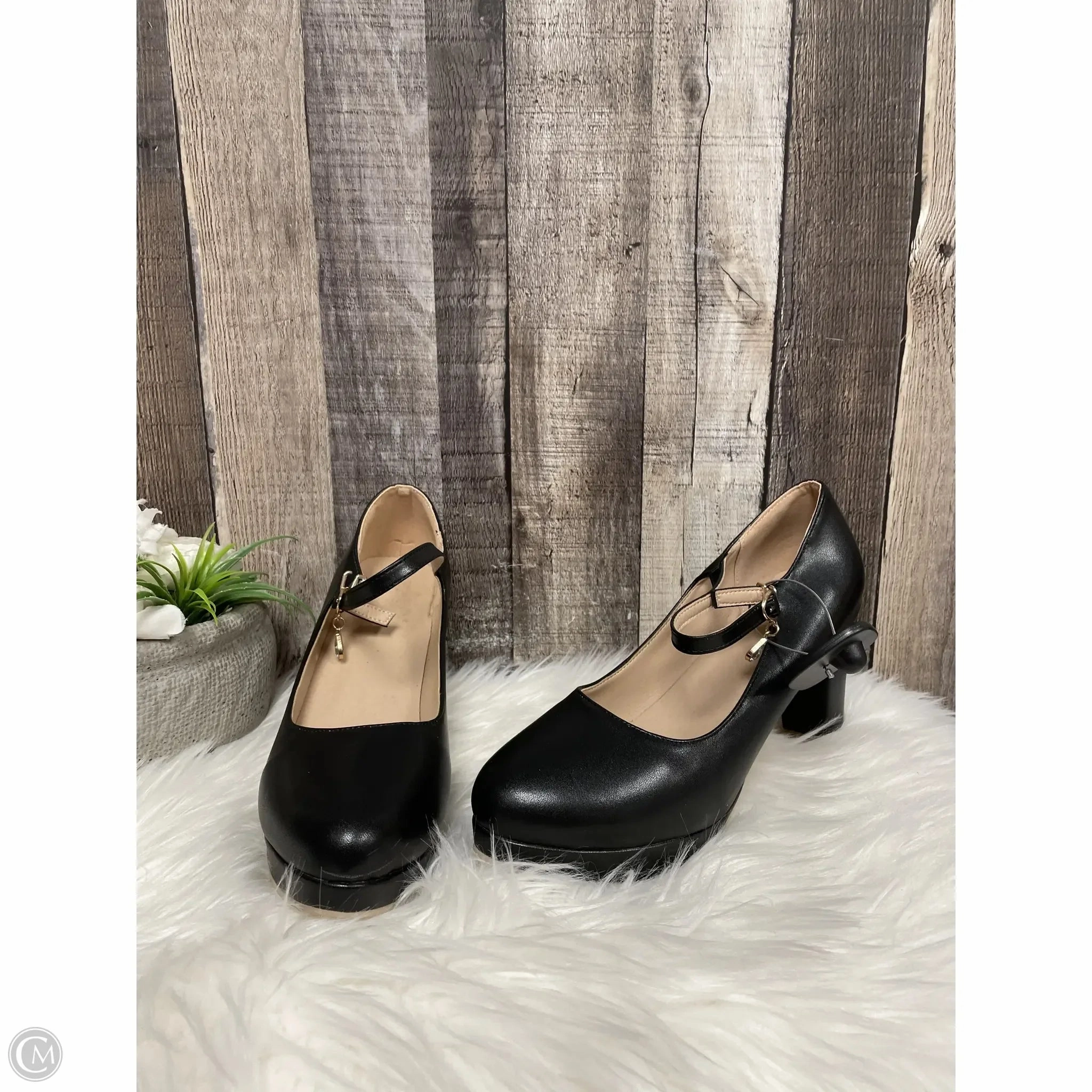 Shoes Heels Block By Cmf In Black, Size: 10 Classic Style