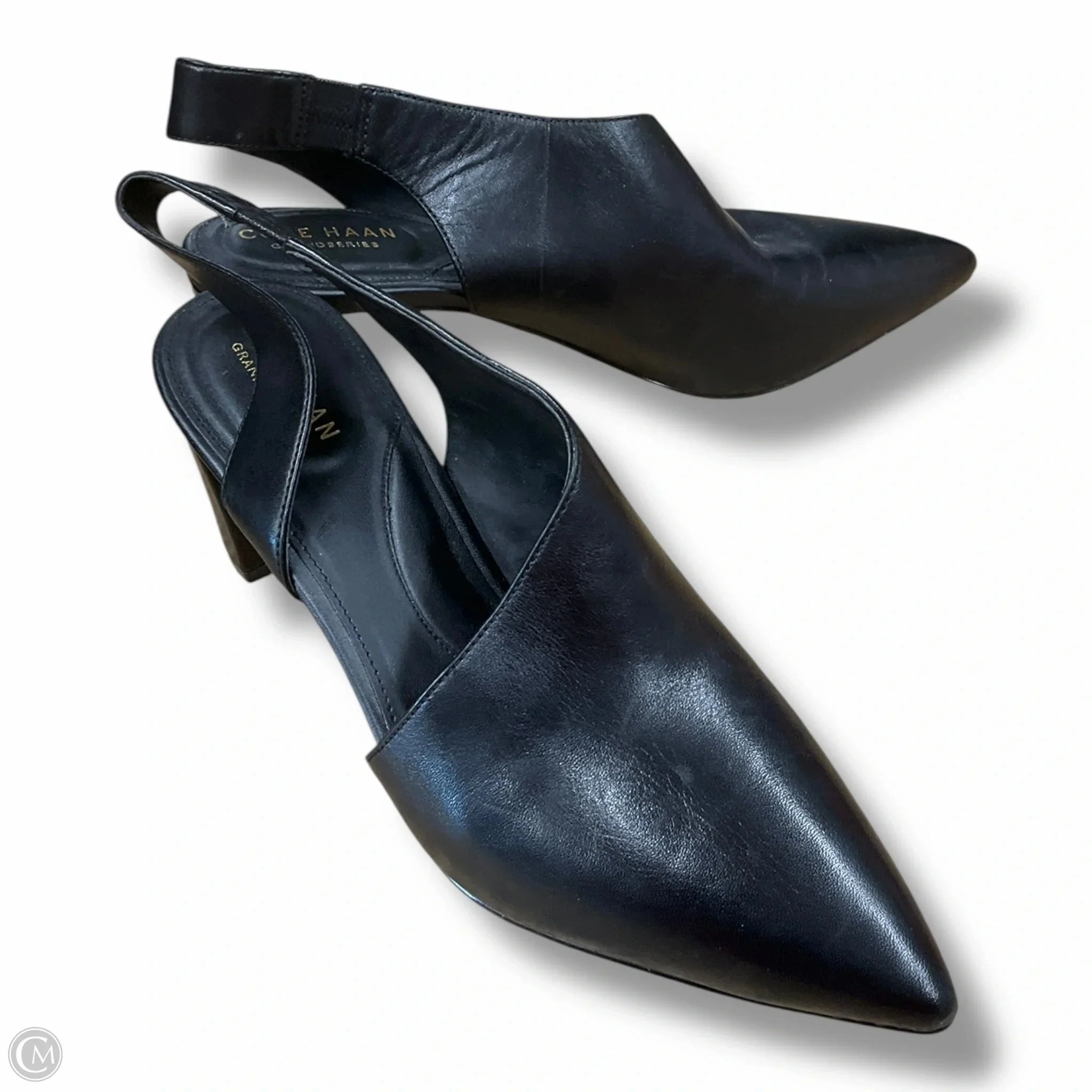 Formal Footwear casual daily wear Shoes Heels Block By Cole-haan In Black, Size: 7